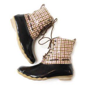 🆕Listing! -Sperry Topsider Rain duck Waterproof Lace Up Lined boots
